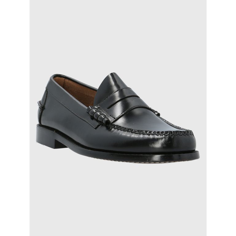 Mocasin Cuero Prada Negro