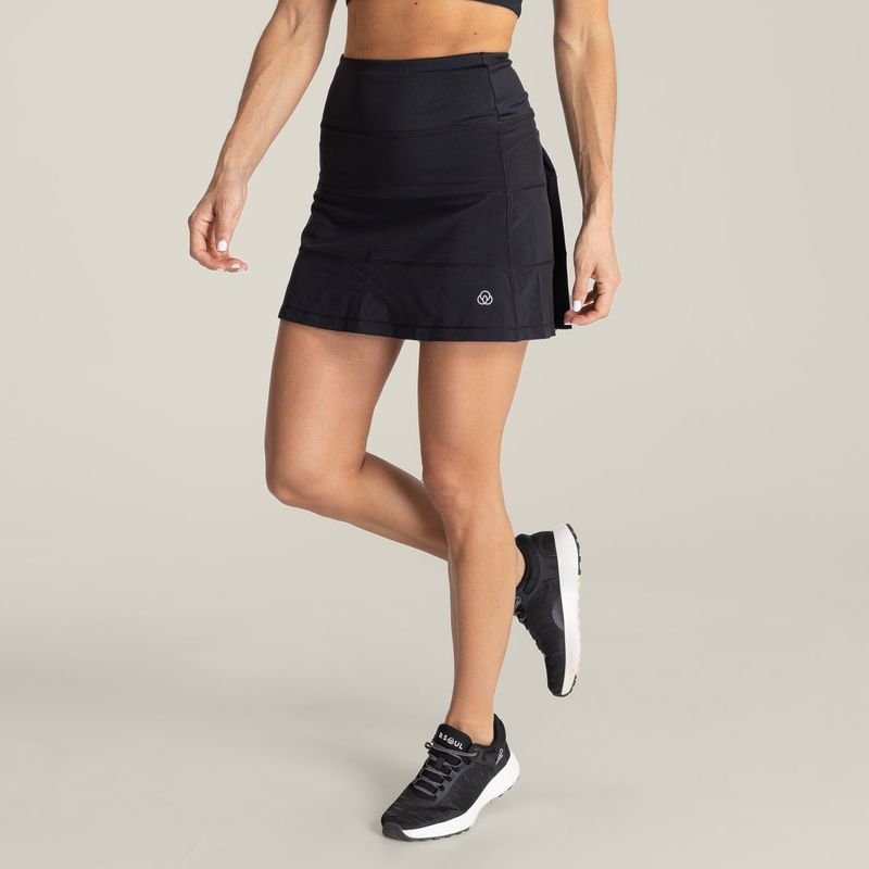 BSOUL - Falda short pádel/tenis Mujer W/In Legg Negra BSOUL