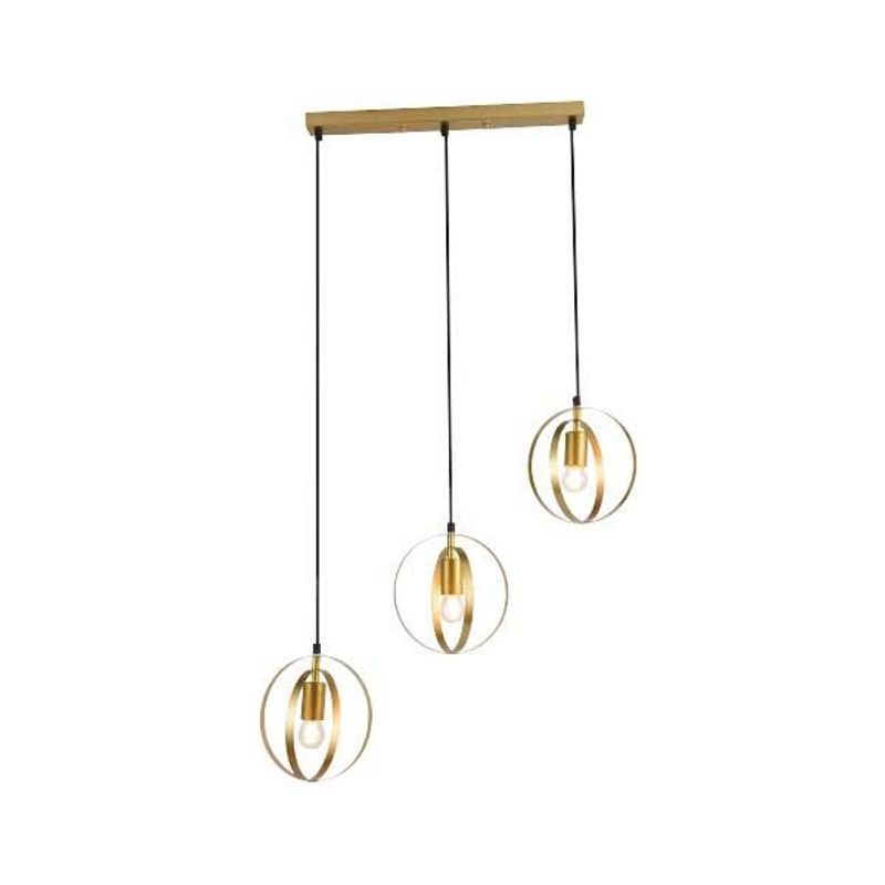 BP - Lámpara Colgante 3 Luces Talice Dorado BP