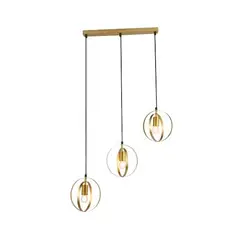 BP - Lámpara Colgante 3 Luces Talice Dorado