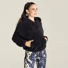 BSOUL - Polar Mujer Hoodie Maca Negro