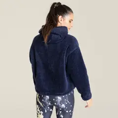 BSOUL - Polar Mujer Hoodie Maca Azul Navy