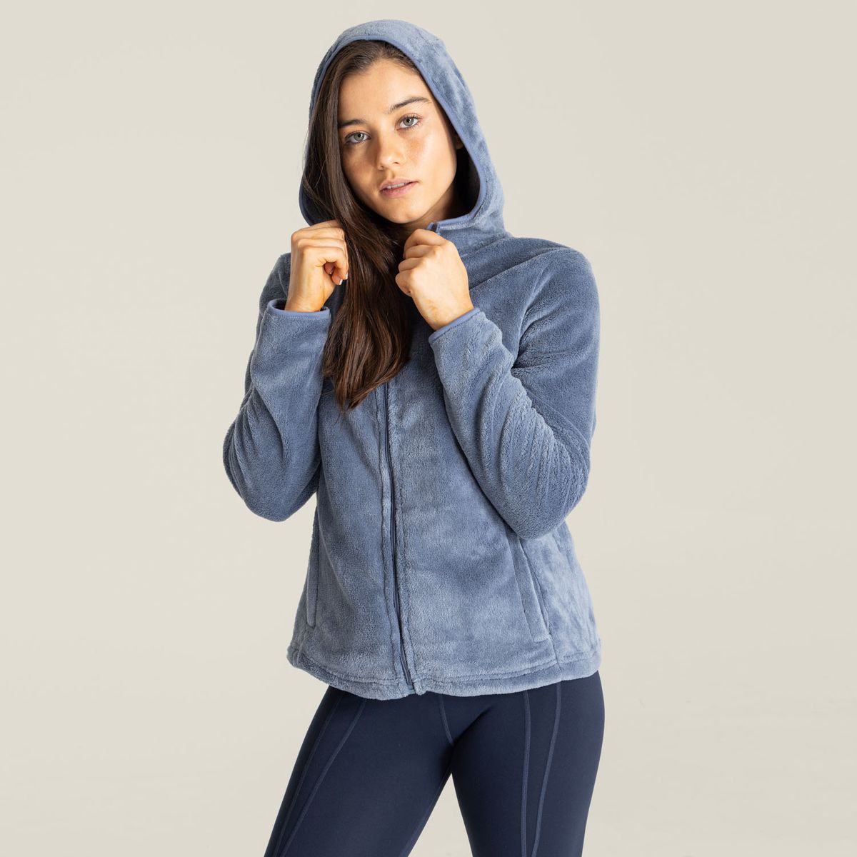 BSOUL - Polar Mujer Zip Hoodie Prema Gris BSOUL