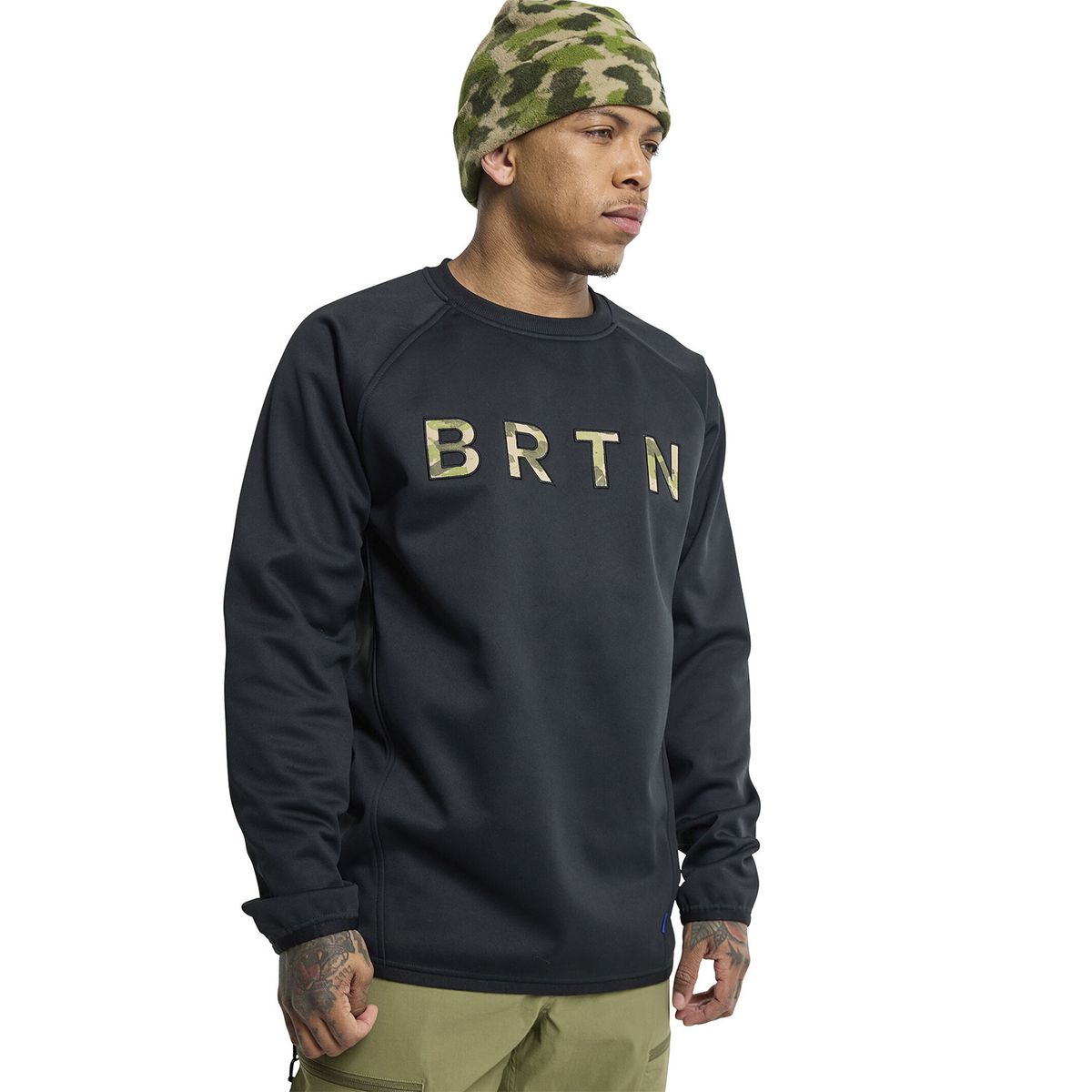 BURTON - Polerón Hombre Crew Weatherproof Negro BURTON