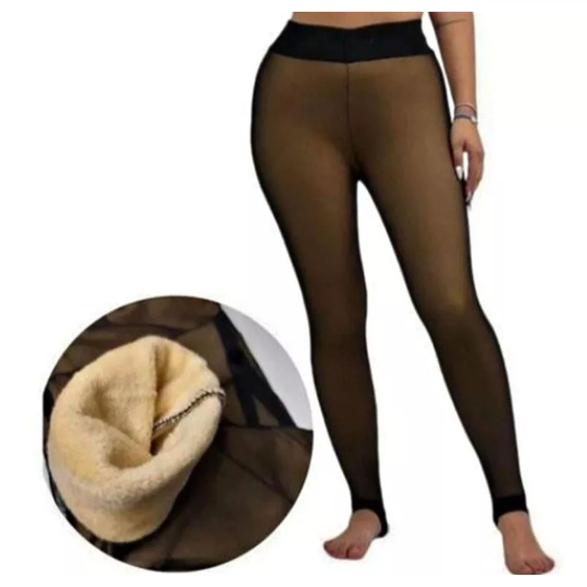 AGW - Pack 2 Calzas Mujer Efecto Piel Forrada Polar…