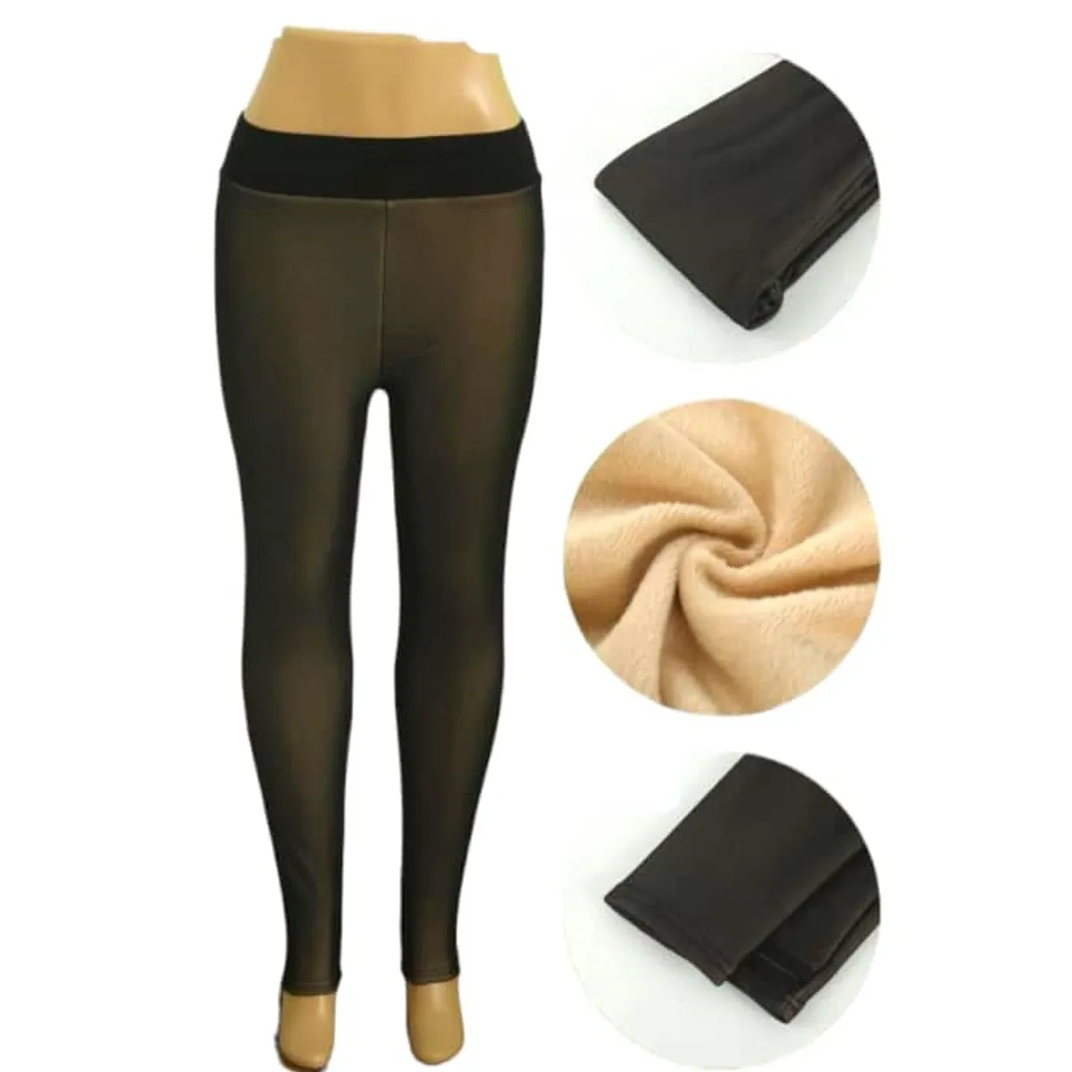 AGW - Pack 2 Calzas Mujer Efecto Piel Forrada Polar…