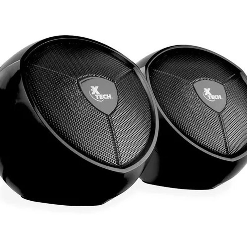 XTECH - Parlantes Xtech IKONIC 20 5W Jack 35mm USB de 5V Negro - Negro