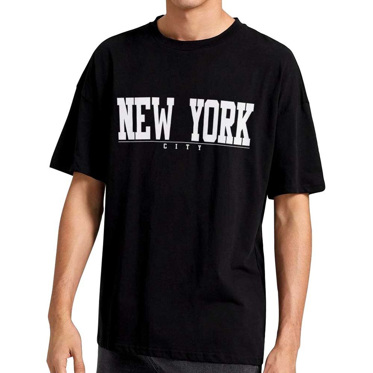 GENERICO - Polera DTF New York City Letras 622 Hombre-Unisex