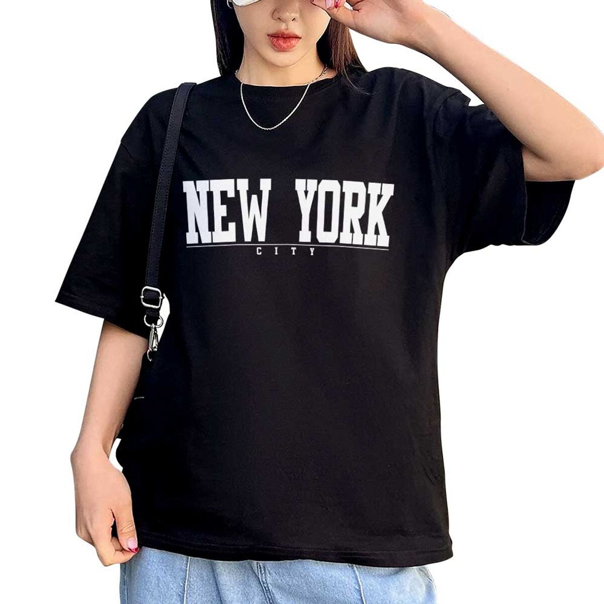 GENERICO - Polera DTF New York City Letras 622 Hombre-Unisex