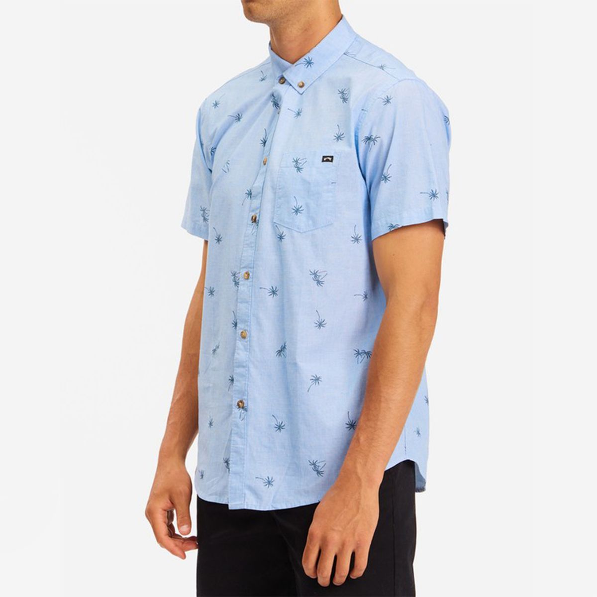 BILLABONG - Camisa M/C Hombre Sundays Mini Celeste BILLABONG