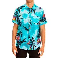 BILLABONG - Camisa M/C Hombre Sundays Floral Celeste
