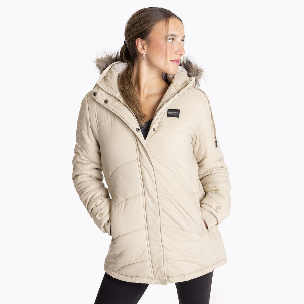 MERRELL - Parka Mujer Fur Café MERRELL