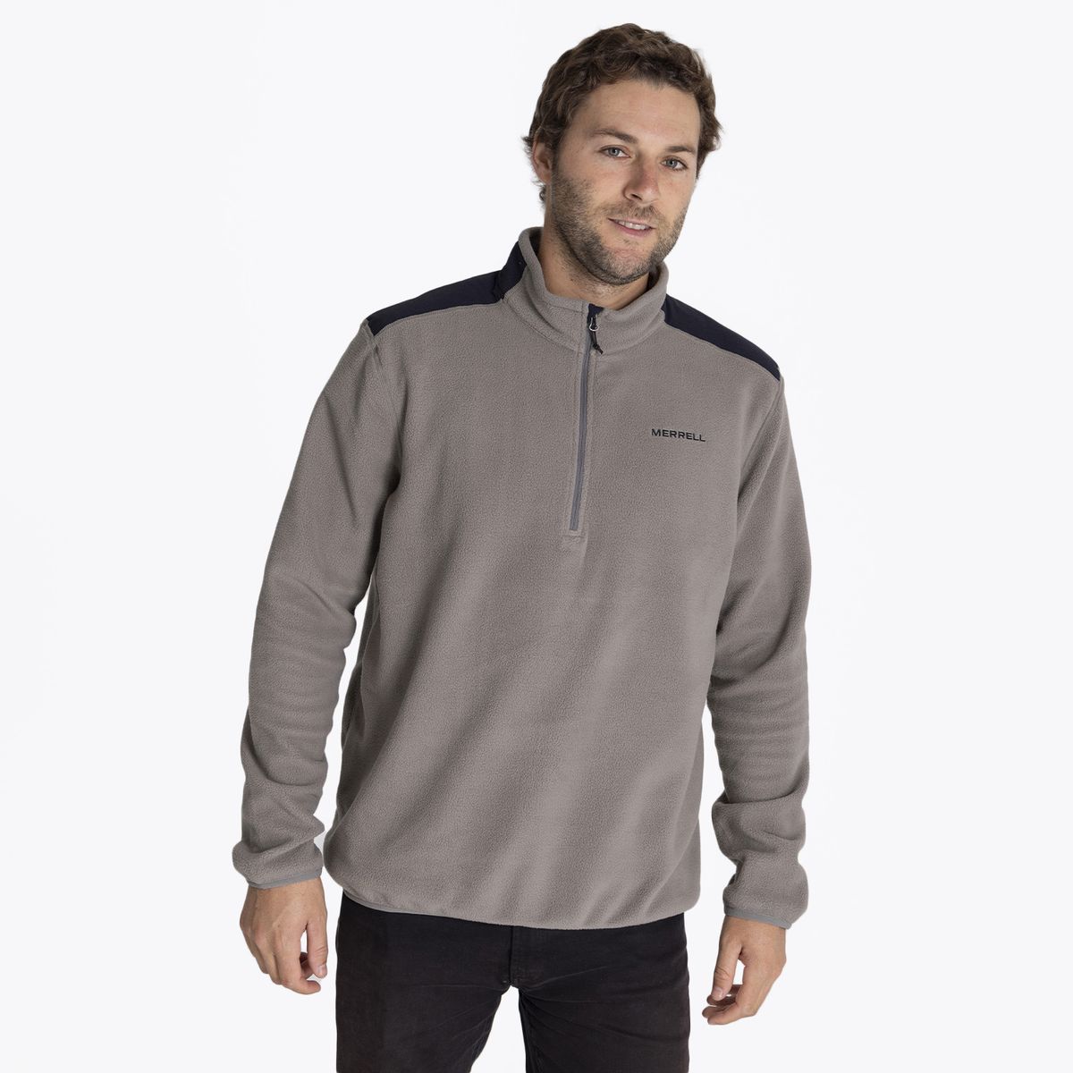MERRELL - Polar Hombre Terrain 1/4 Zip Plomo MERRELL