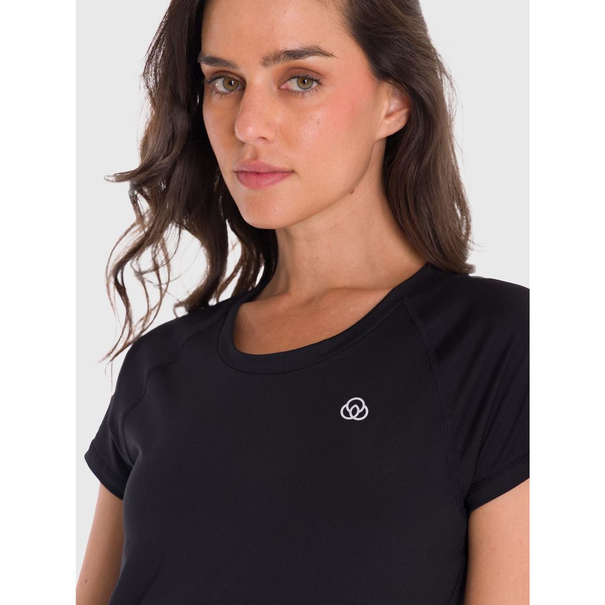 BSOUL - Polera deportiva Mujer Round Neck Negra BSOUL