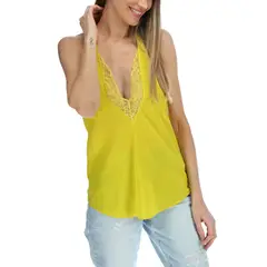ROCKFORD - Polera Seda Mujer Greta Lima