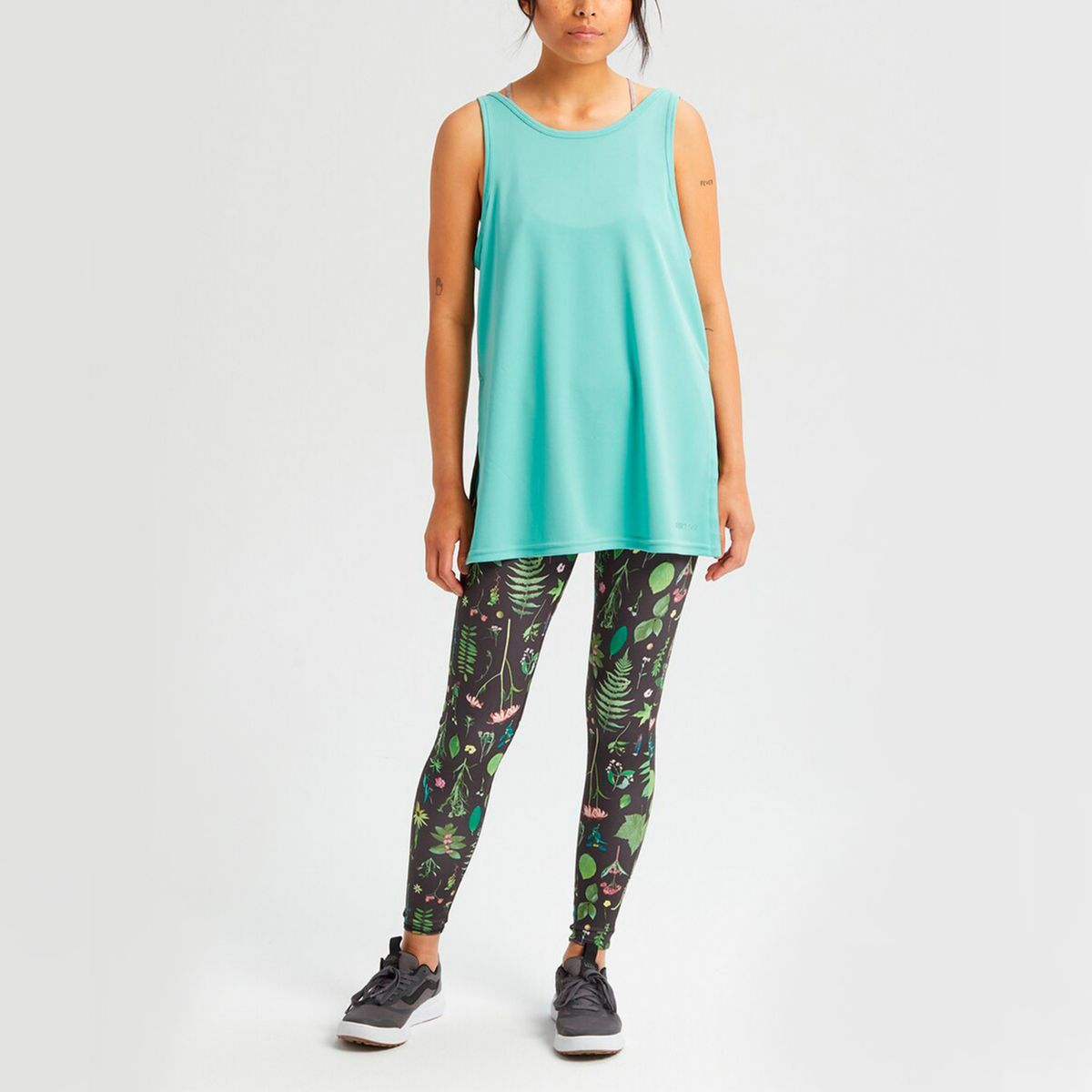 BURTON - Polera S/M Polyester Mujer W Luxemore Slit Tk Celeste Burton BURTON