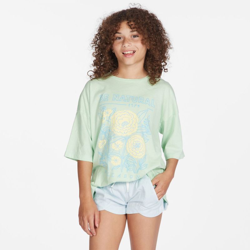 BILLABONG - Polera M/C Niña Natural Hi Amarillo BILLABONG