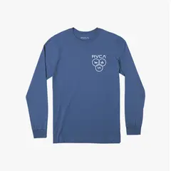 RVCA - Polera M/C Hombre Trifecta Ls Azul