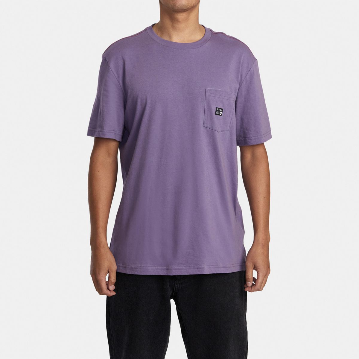 RVCA - Polera M/C Hombre Anp Pocket M Tees Morado RVCA