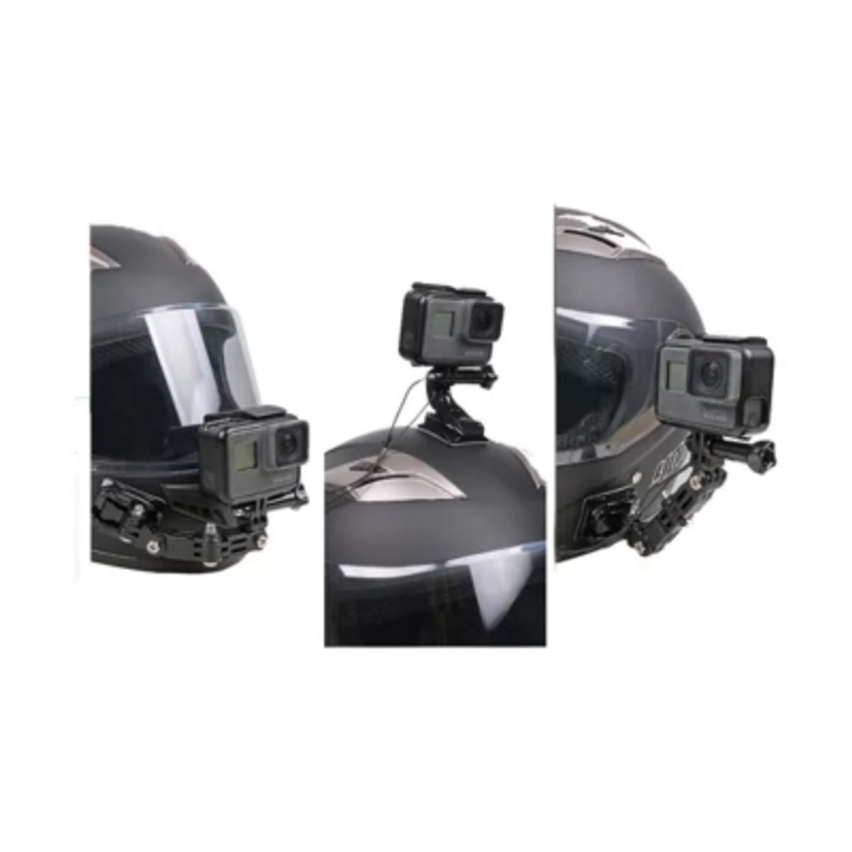 GENERICO - Soporte Gopro Frontal Y Lateral Para Casco De Moto-bicicleta