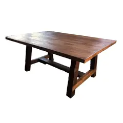 NOWU HOGAR - Mesa Comedor Roble Rojo A 160x90cm