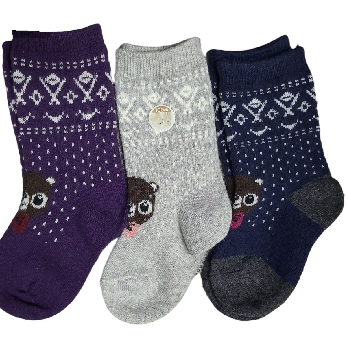 GARSIL - 12 Pares De Calcetines Termicos Para Niñas - Diseños - Docena