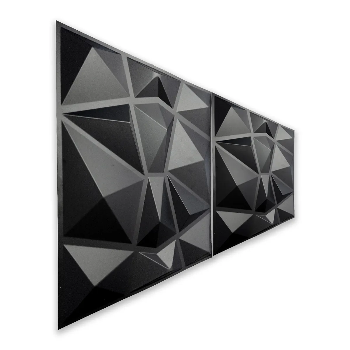 MERCAR RAY - Wall Panel Decorativo 3D PVC Diamond 4m² 16 paneles 50x50cm
