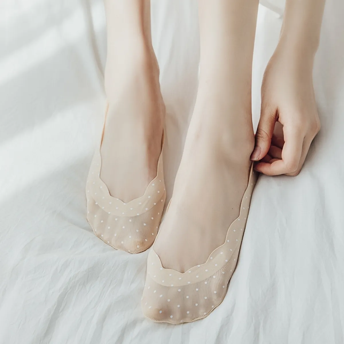 EVERSO - Pack 12 Pares Calcetines Invisibles Algodón Antideslizante.