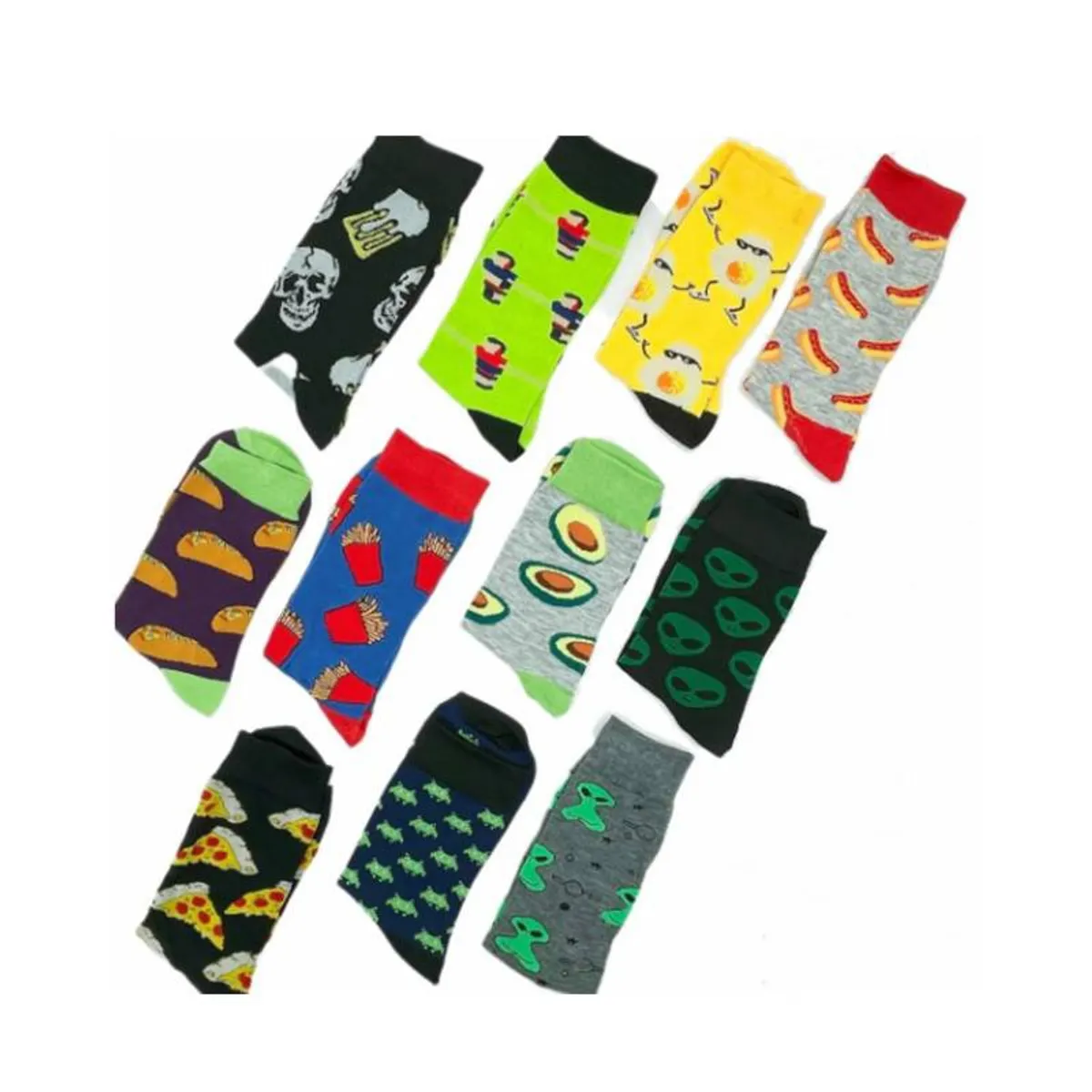 EVERSO - Pack 12 Calcetines Diseños Surtido para Hombre.