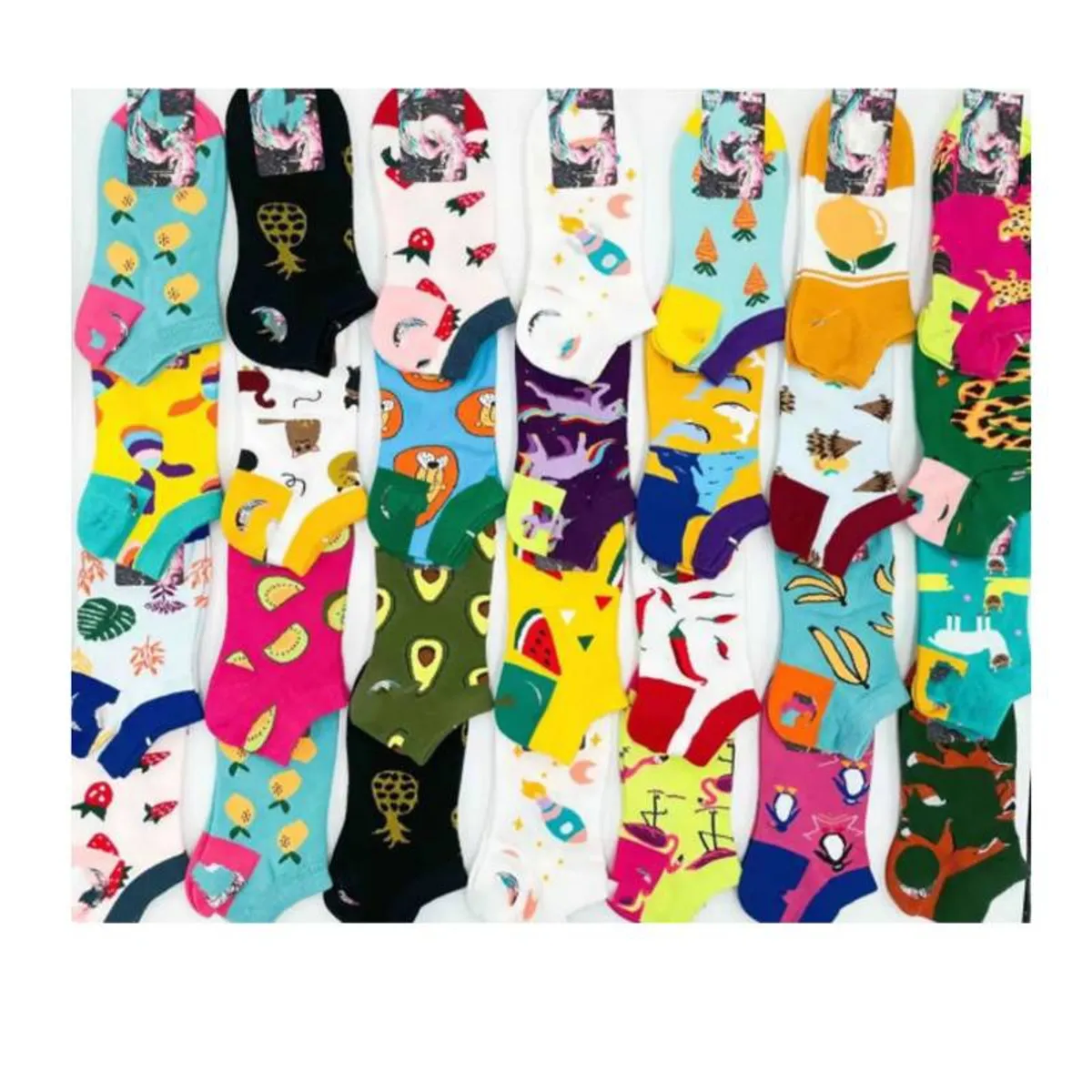 EVERSO - Pack12 Calcetines Diseños Surtido Algodón Para Mujer