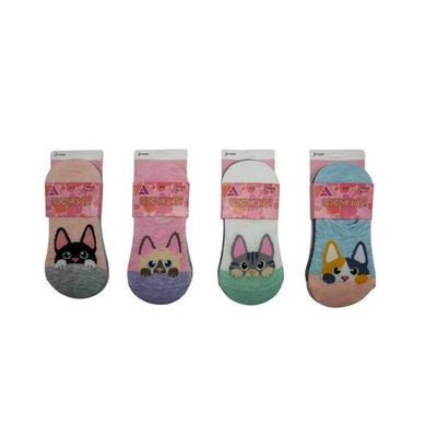 Imagen 2 del producto Pack 12 Calcetín Mujer Invisible Con Diseño.