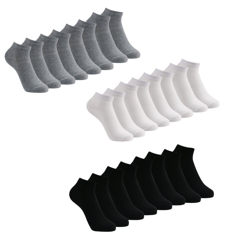 EVERSO - 12 Pares Show Calcetines De Corte Bajo De Bambú Unisex