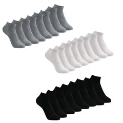 EVERSO - 12 Pares Show Calcetines De Corte Bajo De Bambú Unisex