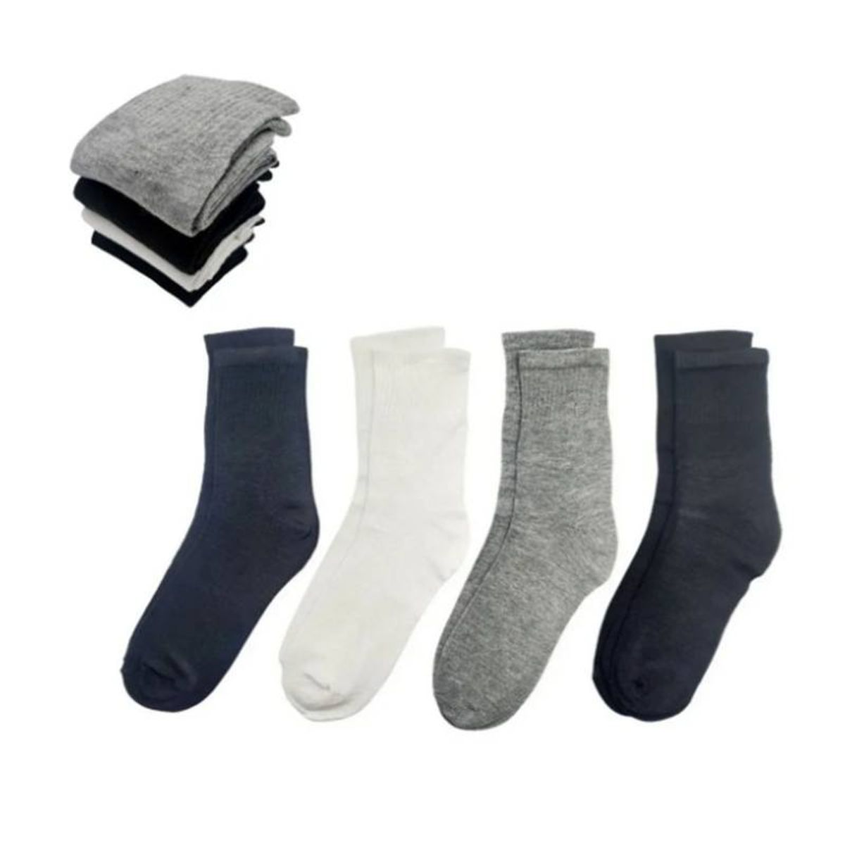 EVERSO - 12 Pares Calceta Deportiva Hombre media Caña.