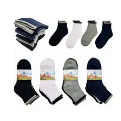 EVERSO - Pack 12 Calcetines De Niños Y Juvenil Deportes Y Colegio.