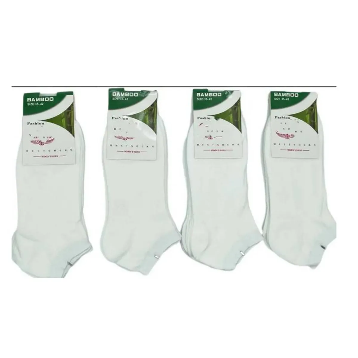 EVERSO - 12pares Calceta Deportiva Corta Bambú Tobillera