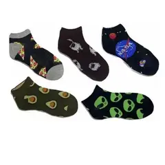 EVERSO - Pack 12 Pares Calcetines hombre De Bambú Entretenidos Cortos T3.