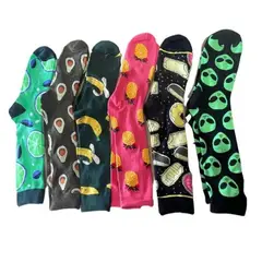EVERSO - Pack 6 Calcetines Diseños Variados Algodón Bambu Para Hombre.