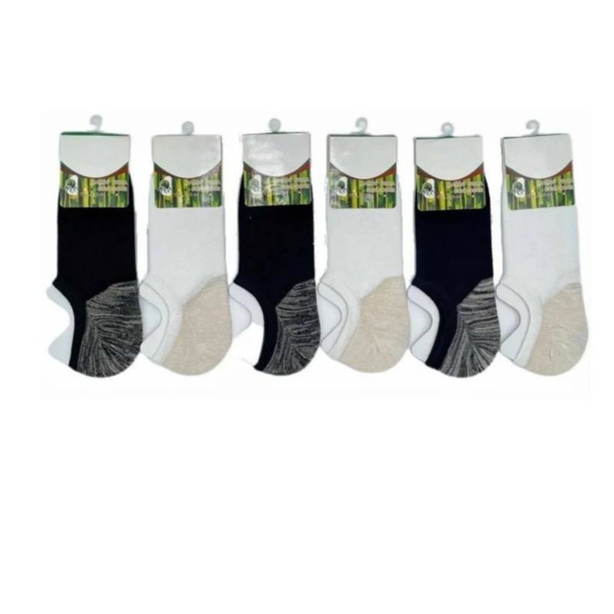 EVERSO - 12 Pares Calcetines Hombre Invisible Cobre Con Bambú Algodón.