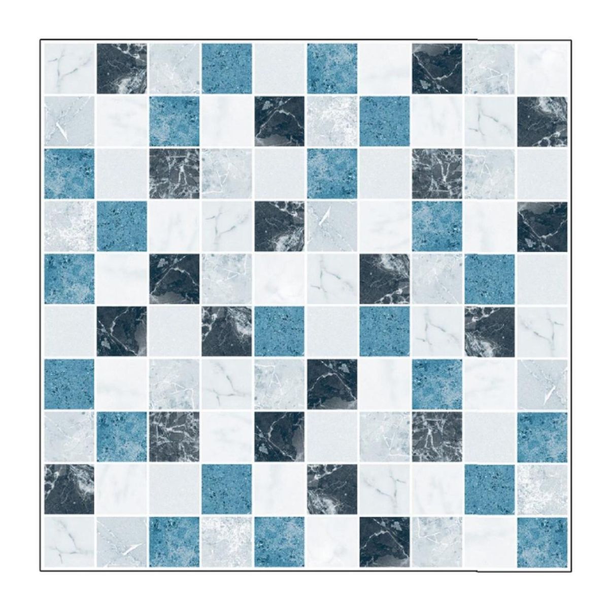 MOBII - Piso Vinilico Adhesivo. Simil Ceramica. 0,9 M2. 1502