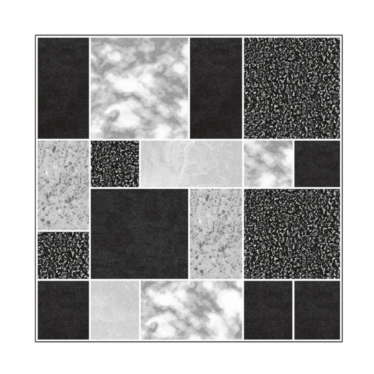 MOBII - Piso Vinilico Adhesivo. Simil Ceramica. 0,9 M2. 1001