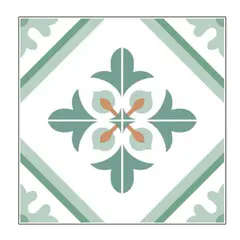 MOBII - Piso Vinilico Adhesivo. Simil Ceramica. 0,9 M2. 0901