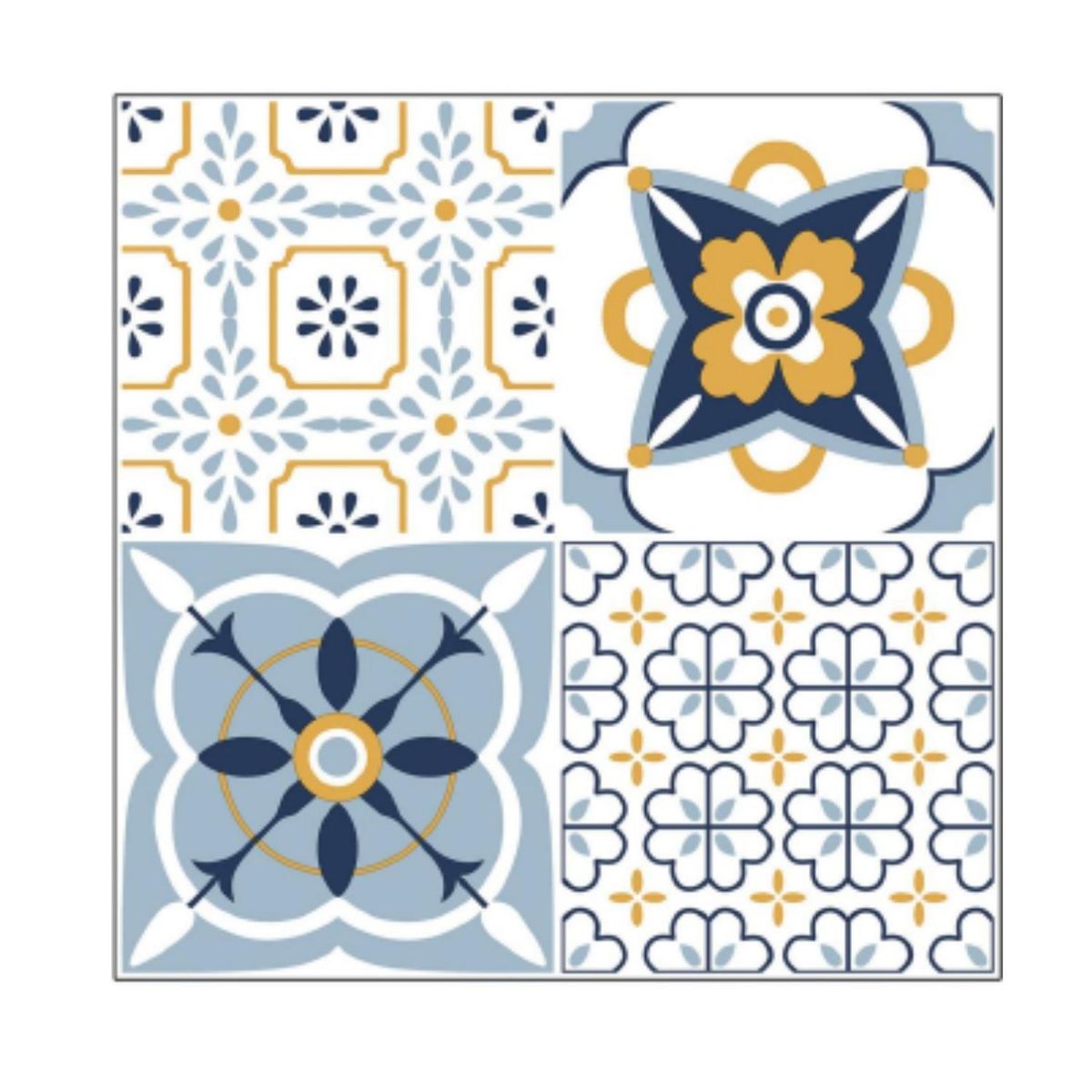 MOBII - Piso Vinilico Adhesivo. Simil Ceramica. 0,9 M2. 0201