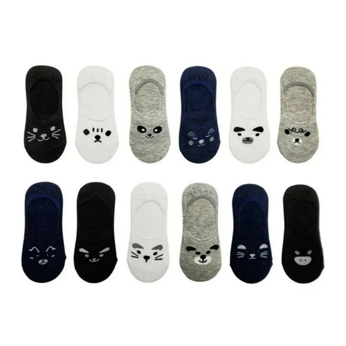 EVERSO - Pack 12 Calcetin Invisible Niño Algodón Con Bambú.