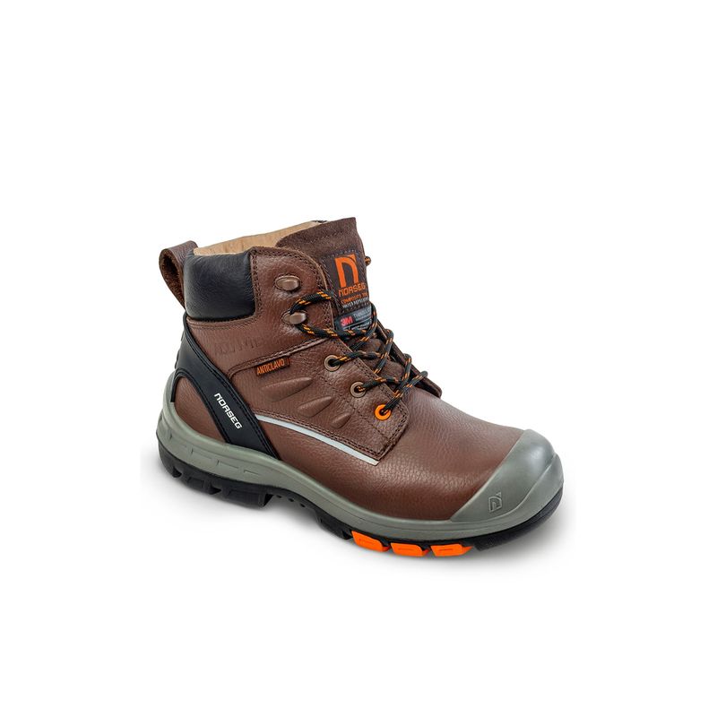 NORSEG - Zapato de seguridad NS 587 Commando Café Hombre NORSEG