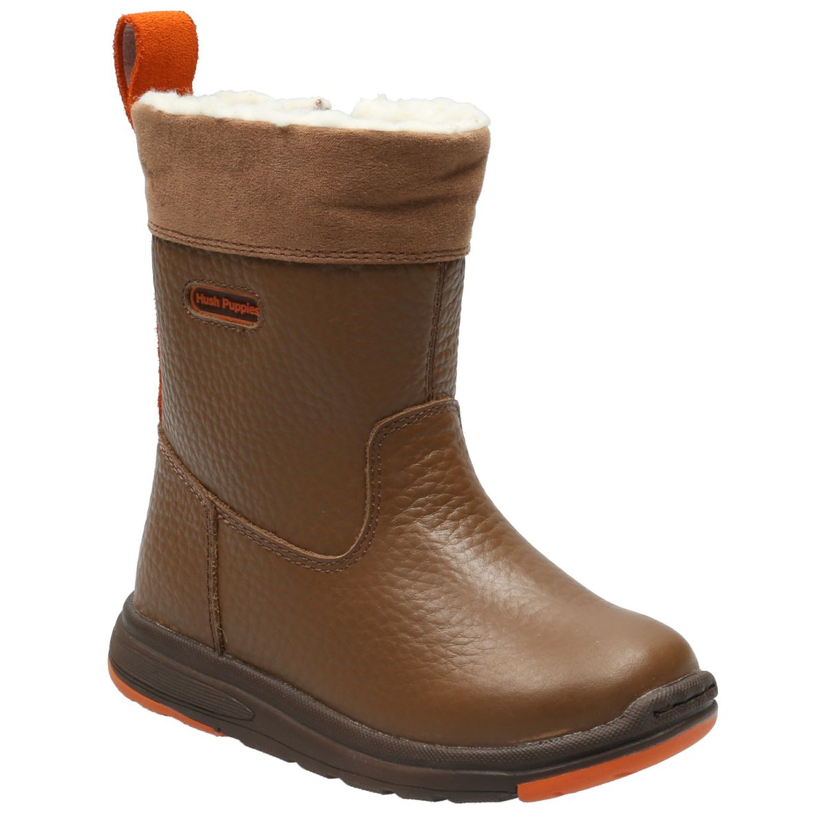 HUSH PUPPIES - Bota Cuero Niño Yuma Pro Café [19 - 25] HUSH PUPPIES
