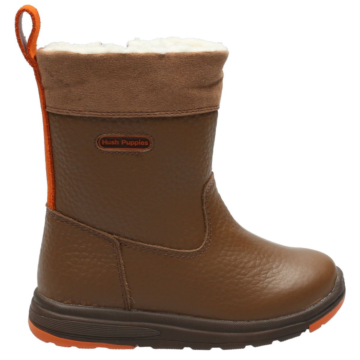 HUSH PUPPIES - Bota Cuero Niño Yuma Pro Café [19 - 25] HUSH PUPPIES