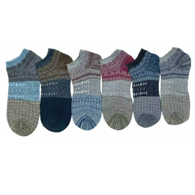 EVERSO - 12 Pares Calcetines Tobilleras Hombre Algodon Con Bambú.