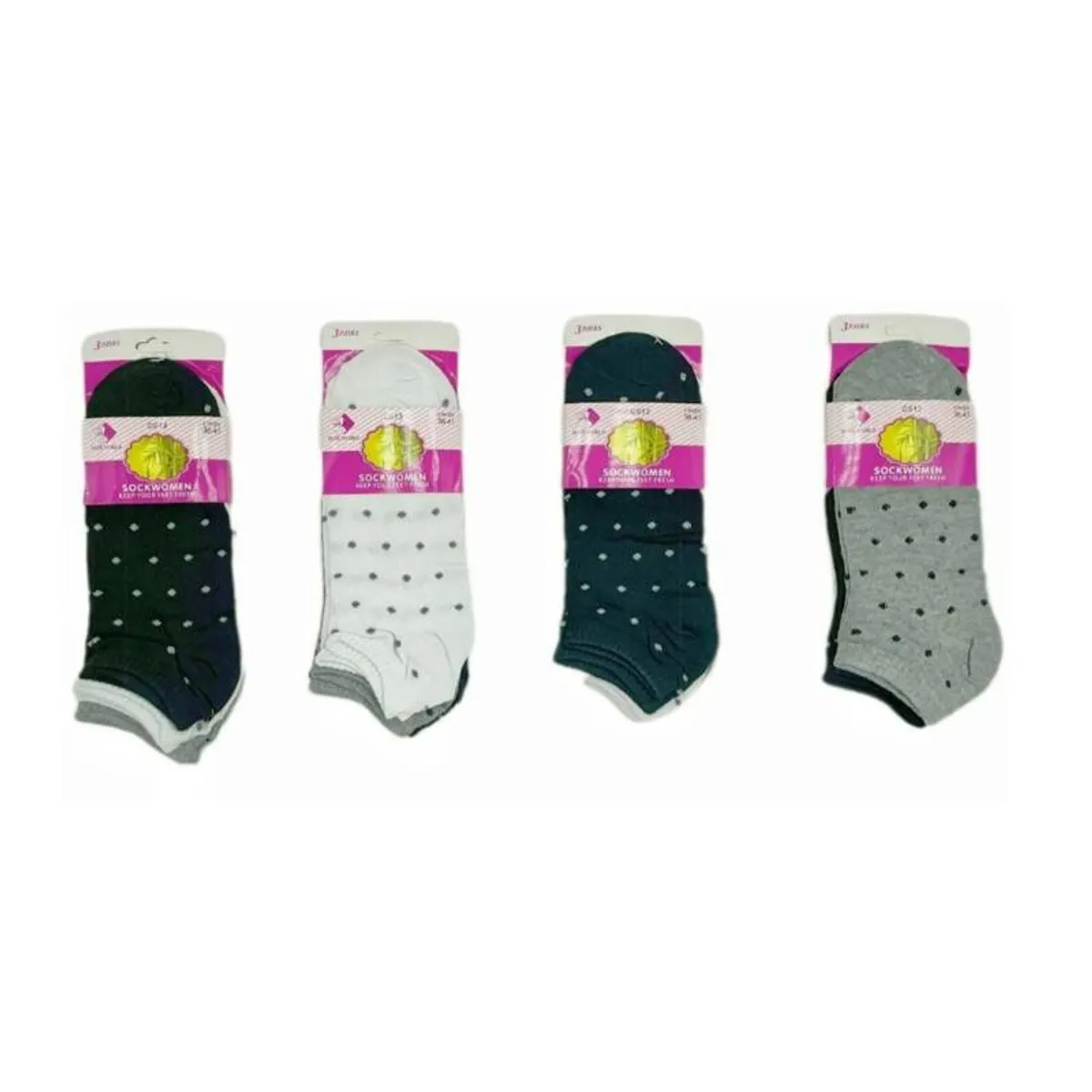 EVERSO - Pack 12 Calcetines Bambú Tobilleras Mujer Algodón Con Bambu.