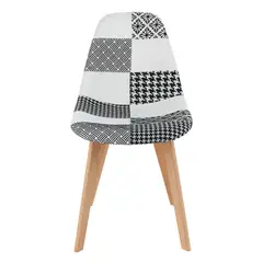 WHITE MARKET - Silla Eames Escandinava Con Retazos De Tela